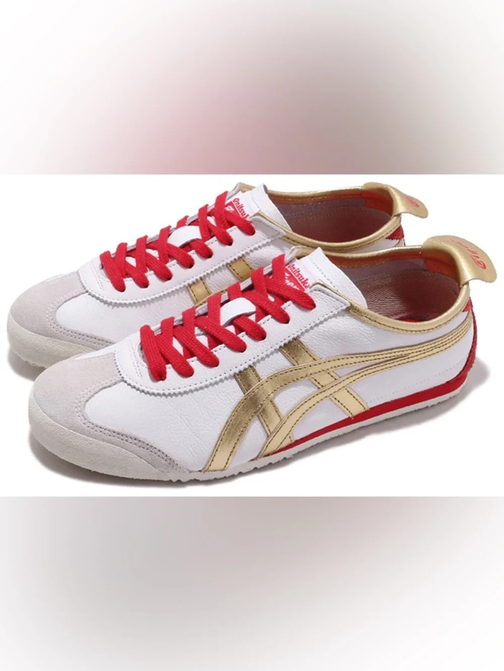 Onitsuka Tiger by Asics - Mexico 66 Football Soccer Sneaker - Pure Gold - 8 10
